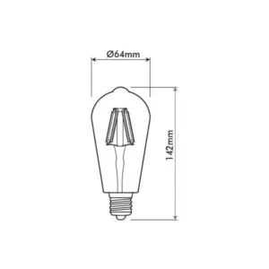 VITO 1513910 ЛЕД Филаментна Лампа LEDISONE-RETRO ST64 E27 8W 880Lm Димируема 2500K