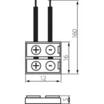 Kanlux 19032 Съединителен елемент за LED ленти CONNECTOR 12V