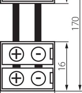 Kanlux 19033 Съединителен елемент за LED ленти CONNECTOR 12V