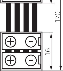 Kanlux 19037 Съединителен елемент за ленти CONNECTOR RGB 12V