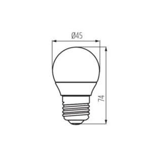 Kanlux 27303 ЛЕД Лампа IQ-LED G45 E27 220V 5.5W 2700K