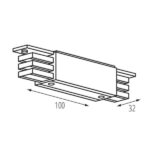 Kanlux 33241 Прав вътрешен съединител тип I TEAR N 220V IP20