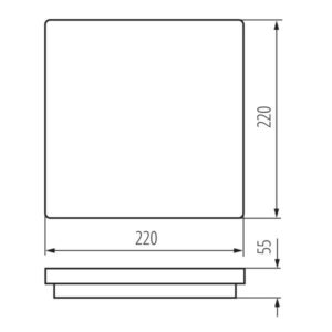 Kanlux 32949 ЛЕД Плафон BENO LED 220V 18W 4000K IP54