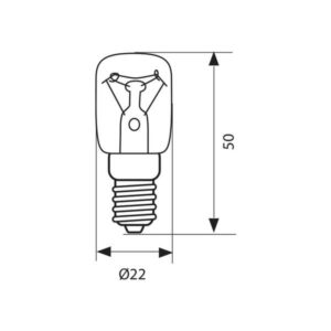 Лампа със специално предназначение за печки PS 15W E14 230V VIV003182