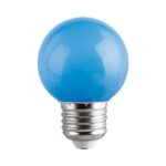 LED лампа COLORS LED G45 1W E27 синьо