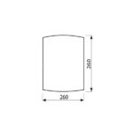 Vivalux VIV000393 Аплик QUADRO 5032Квадрат 260 x 260mm E27 IP20 220V