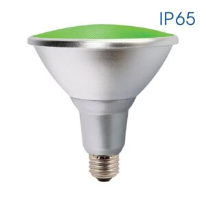 Рефлекторна LED лампа SILVER LED PAR38 IP65 15W E27 зелена