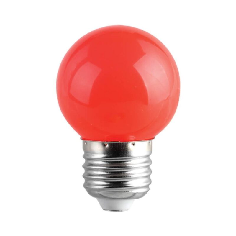 LED лампа COLORS LED 5 1W червено E27 230V VIV003538