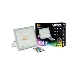VITO 3022430 ЛЕД Прожектор INDUS 20W 1000Lm RGB+W Димируема IP65 Бяло