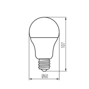 Kanlux 31202 ЛЕД Лампа A60 LED E27 220V 8W 3000K