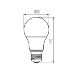 Kanlux 33725 ЛЕД Лампа IQ-LEDDIM A60 E27 220V 10.5W 4000K