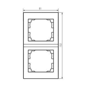 Kanlux 25181Двойна вертикална рамка LOGI