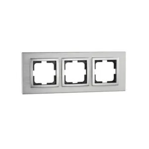 Vito MN-107-800000-162 MONO Style Aluminium Тройна рамка Сребро