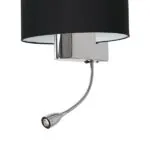 Milagro ML6378 Стенна лампа CASINO BLACK/CHROME 1xE27 + 1W LED