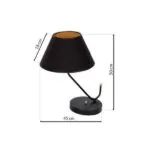 Milagro MLP4914 VICTORIA BLACK Настолна лампа 1xE27