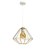 Milagro MLP6266 Висяща лампа LUPO WHITE/GOLD 1xE27