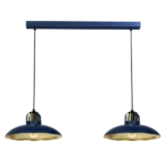 Milagro MLP7715 Висяща лампа FELIX NAVY BLUE/GOLD 2xE27