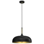 Milagro MLP8030 Висяща лампа LINCOLN BLACK/GOLD 1xE27 35см