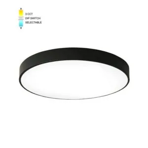 Vito 2026120 LED CEILING ROUND LIGHTING FIXTURE FINESSE R1-45 φ500*H50 45W 3xCCT-DIP SWITCH BLACK
