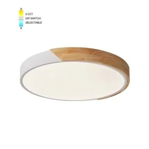 Vito 2026050 LED CEILING ROUND LIGHTING FIXTURE FINESSE R3-30 φ400*H100 30W 3xCCT-DIP SWITCH NICKEL