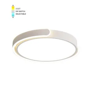 Vito 2026290 LED CEILING ROUND LIGHTING FIXTURE FINESSE R4-45 φ480*H50 60W 3xCCT-DIP SWITCH WHITE