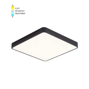 Vito 2026180 LED CEILING SQUARE LIGHTING FIXTURE FINESSE S1-25 300*300*H50 25W 3xCCT-DIP SWITCH BLACK