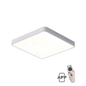 Vito 2026210 LED CEILING SQUARE LIGHTING FIXTURE FINESSE S1-60 600*600*H50 60W DIMMABLE+MOBILE BLACK