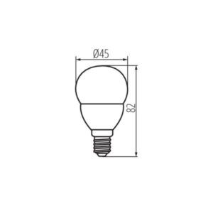 Kanlux 31313 LED Лампа източник на светлина G45 N G45 N 6,5W E14-WW