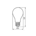 Kanlux 36243 LED Лампа източник на светлина XLED EX A60 XLED EX A60 4W-WW