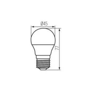 Kanlux 36693 LED Лампа източник на светлина IQ-LED G45 IQ-LED G45E27 3,4W-CW