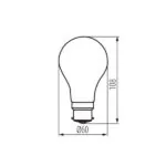 Kanlux 37243 LED Лампа източник на светлина XLEDIM A60 B22 XLEDIM A60 B22 12W-WW