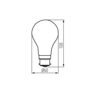Kanlux 37243 LED Лампа източник на светлина XLEDIM A60 B22 XLEDIM A60 B22 12W-WW