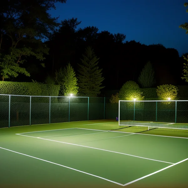 LED осветление за тенис кортове на открито