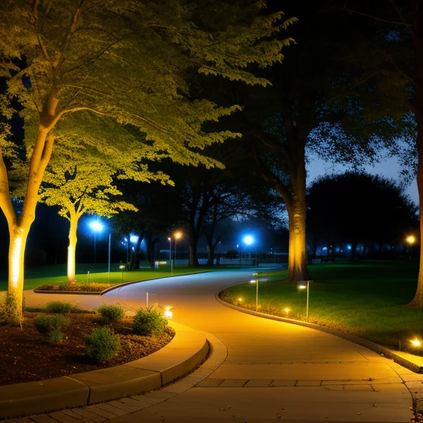 Екологично осветление в паркове и обществени пространства