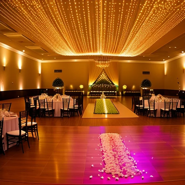 Специализирано осветление за сватбени партита и тържества