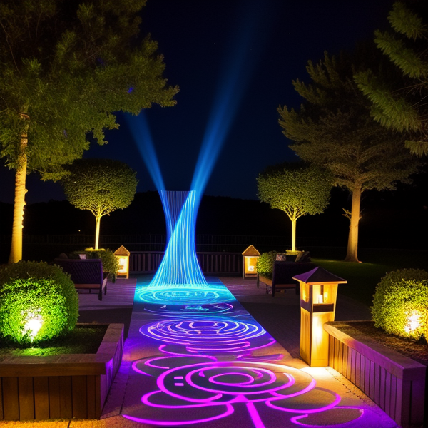 Създаване на светлинни лабиринти за гостите