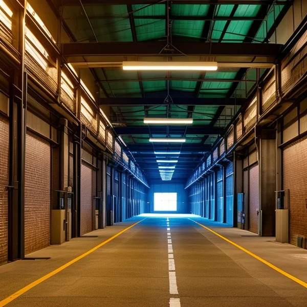 Осветление на трудни за достъп места в индустриални сгради с LED светлини