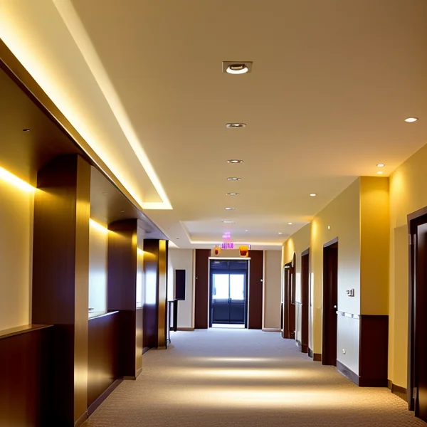 LED осветление за означаване на евакуационни пътища в хотелите