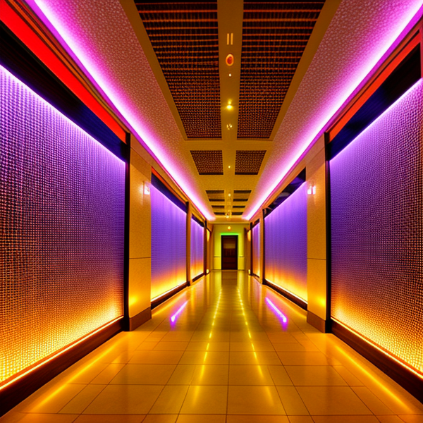 Използване на LED панели за създаване на оптични илюзии в хотелите