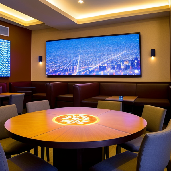 Интерактивни LED маси в ресторантите за иновативно преживяване
