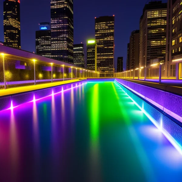 LED осветление за ултрафиолетова дезинфекция на градски пространства