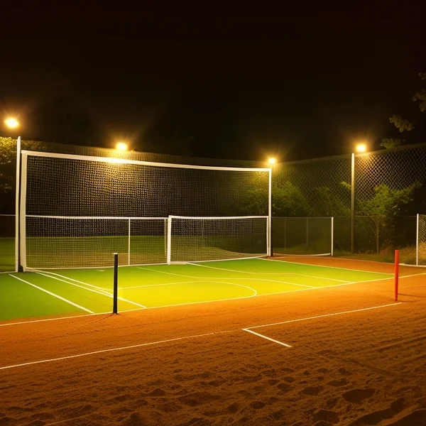 Осветление за външни волейболни и бадминтон игрища