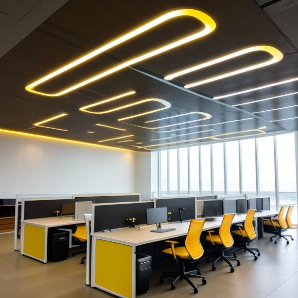 Интегриране на LED осветление в зони за общуване и работа