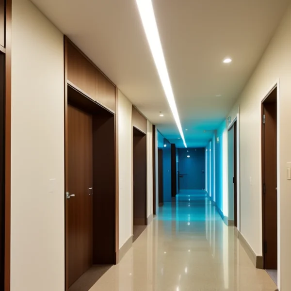 Съвети за архитектурни иновации и осветление в коридора