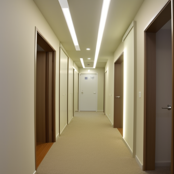 LED осветление за коридора