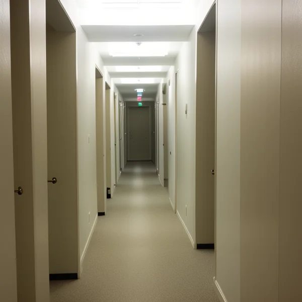 Скрито осветление в коридора