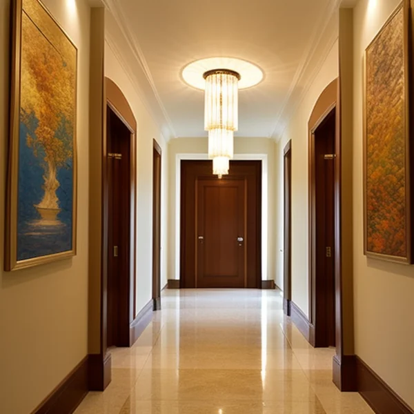 Осветление за коридори с арт елементи
