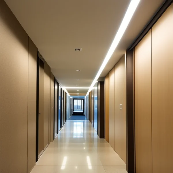 Многофункционално осветление за коридори