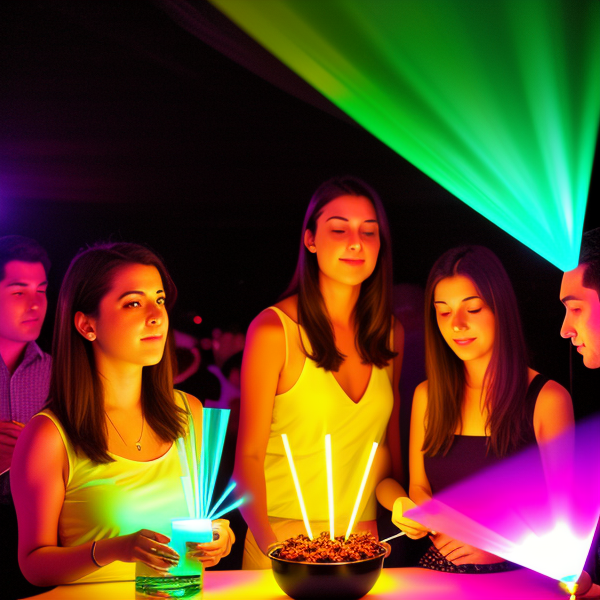 Създаване на оптични илюзии с осветление по време на парти