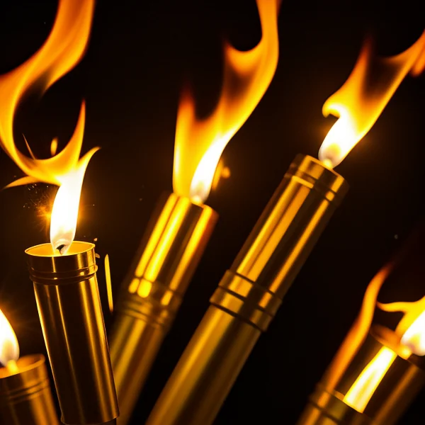 Осветление, имитиращо огнени пламъци и факли